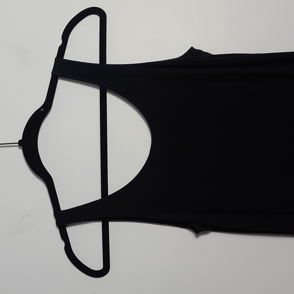 FIGWOOD Black Crew Neck Tank Top Mini Dress /Swimsuit Cover Up Size O/S - Picture 10 of 12